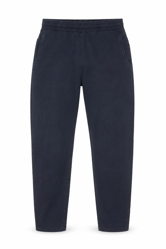 Front view of Emporio Armani Men's Black Joggers, size S, Stylish Gym Wear