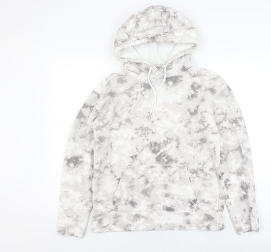Hollister Co. Women's Grey Tie-Dye Hoodie Pullover S