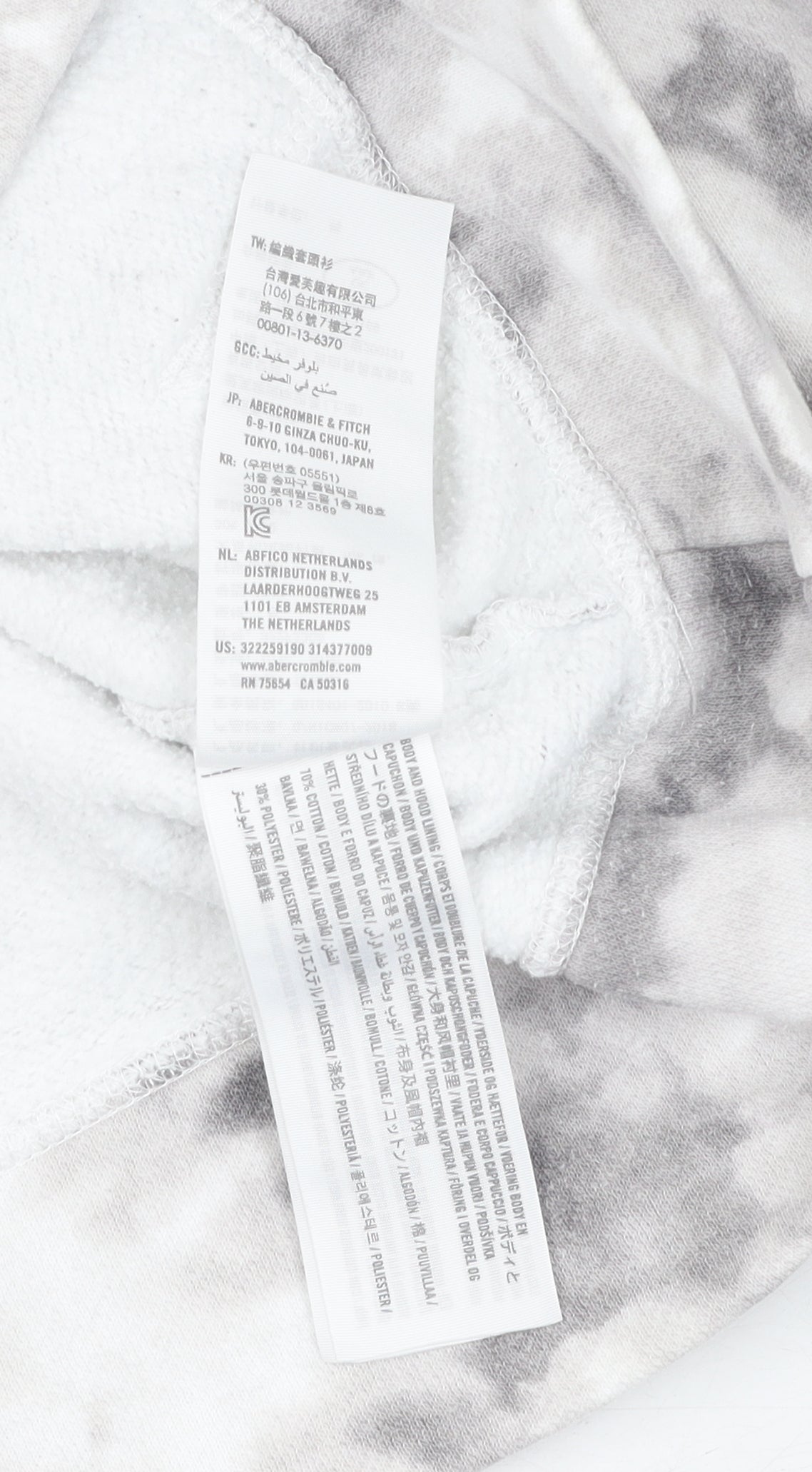 Hollister Co. Women's Grey Tie-Dye Hoodie Pullover S