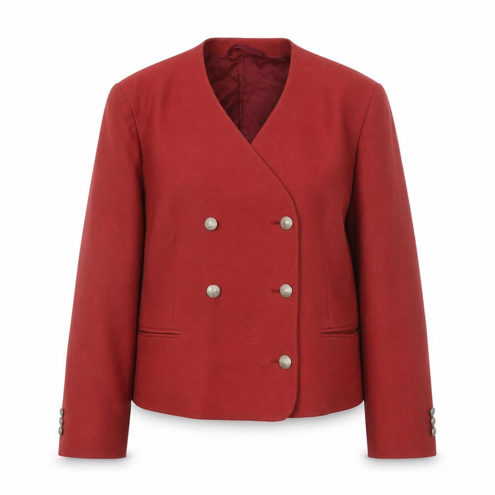 Womens UK Size 14 Regular Austin Reed Red Wool Blazer