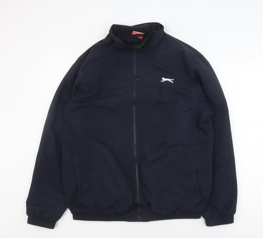 Slazenger Men's Blue Bomber Jacket L Collared