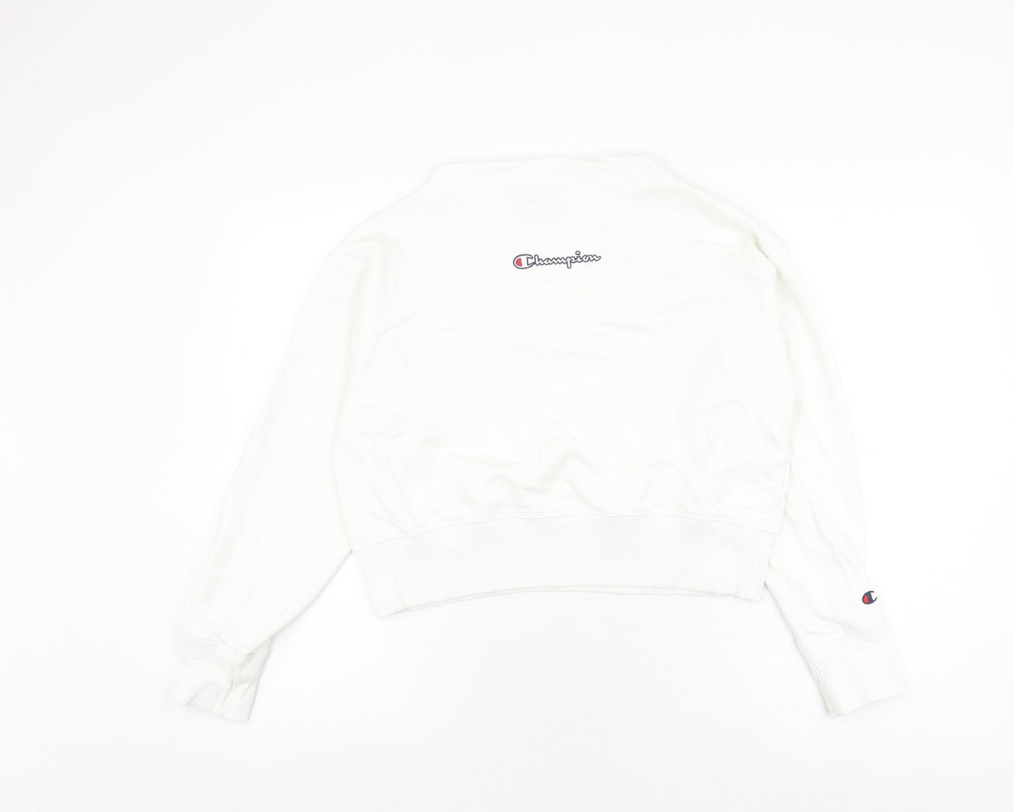 Champion Unisex White Sweatshirt L - Logo Pullover