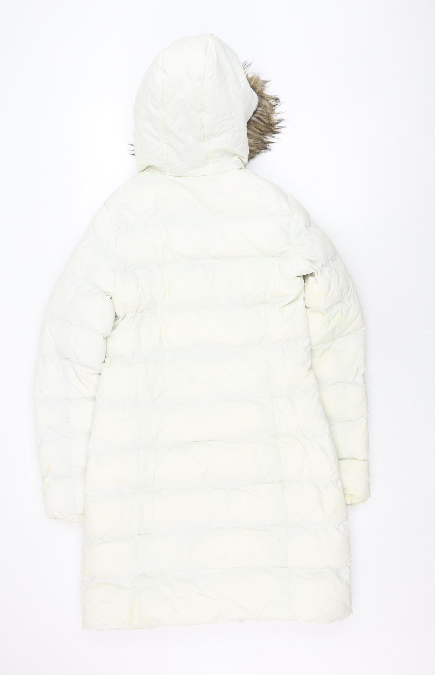 Brave Soul Women's Ivory Puffer Toggle Coat XS