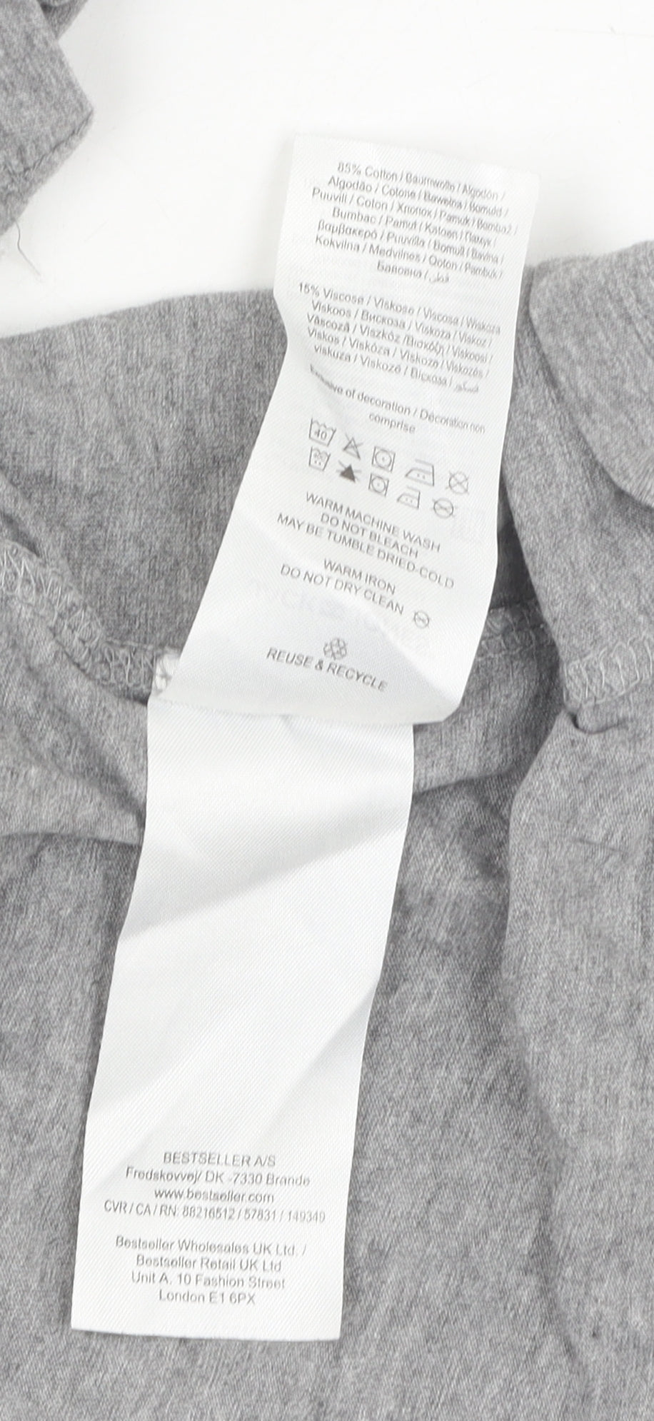 Jack & Jones Men's Grey 2XL Graphic Print Crew Neck T-Shirt