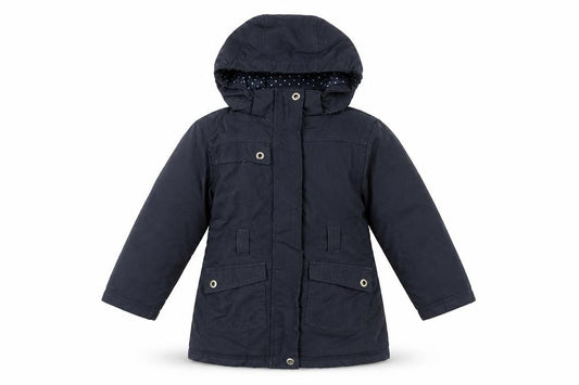 Peter Storm Girls Blue Parka Coat 3-4 Years