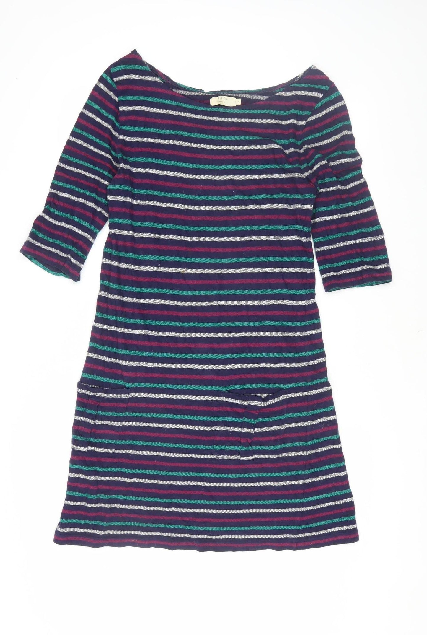Bibico Women's Striped Shift Dress S Multicoloured