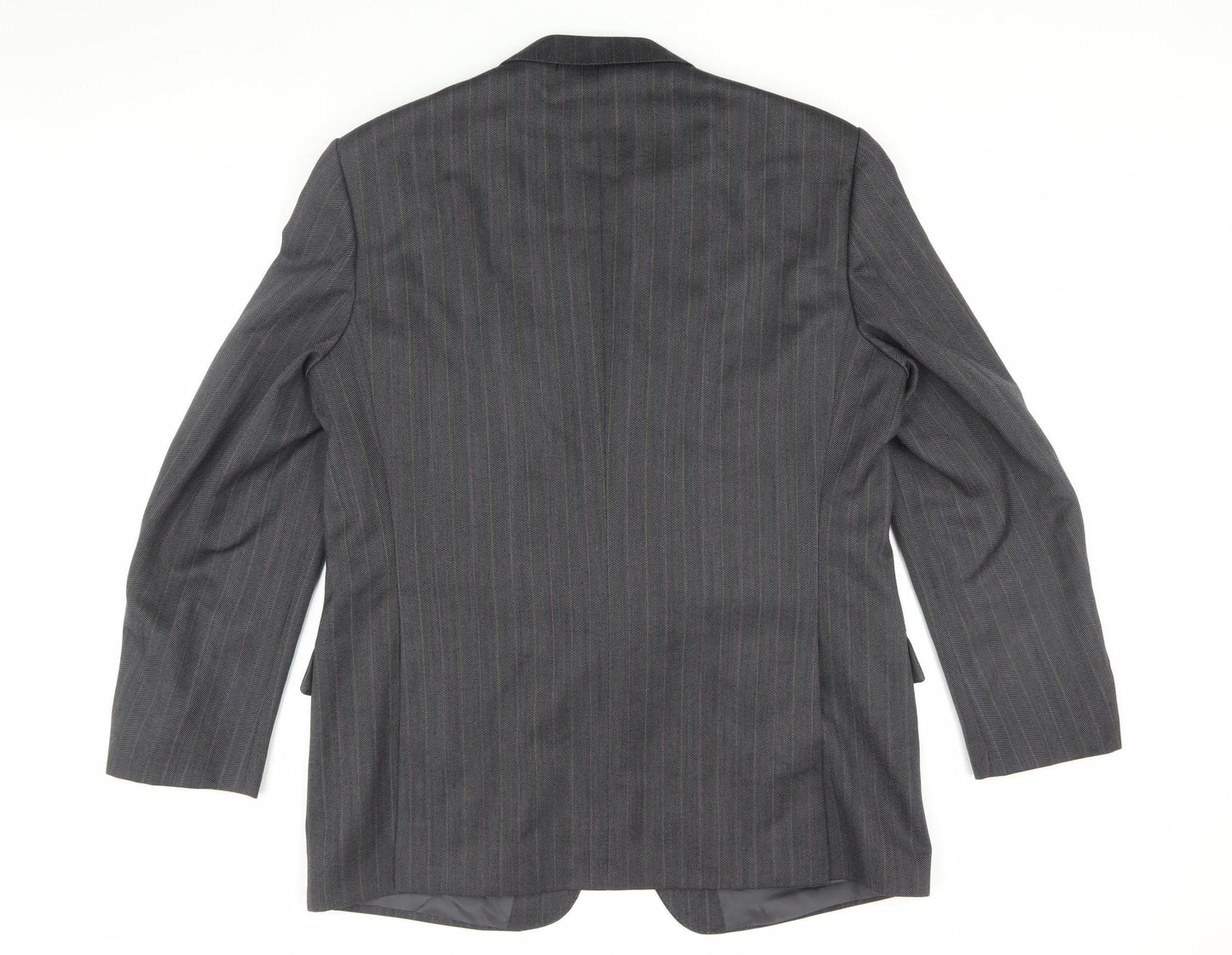 Odermark Men's Grey Striped Blazer, Size 46R, Vintage