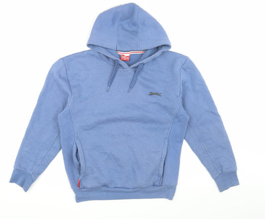 Slazenger Men's Blue Hoodie XS Pullover, Hooded, Logo