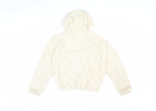 Jack Wills Girls Beige Hooded Puffer Jacket 12-13Y