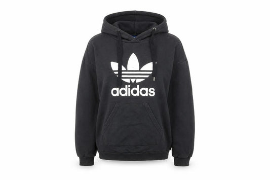 Womens UK 12 Regular adidas Black Pullover Hoodie