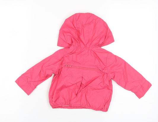 Gap Unisex Baby Toddler Pink Rain Coat 12-18 Months