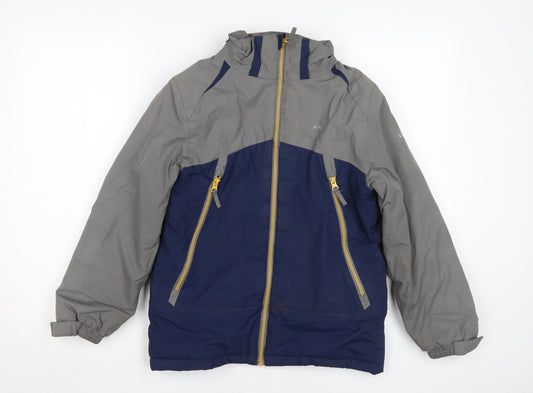 Trespass Boys Blue Rain Coat, 9-10Y Waterproof Jacket