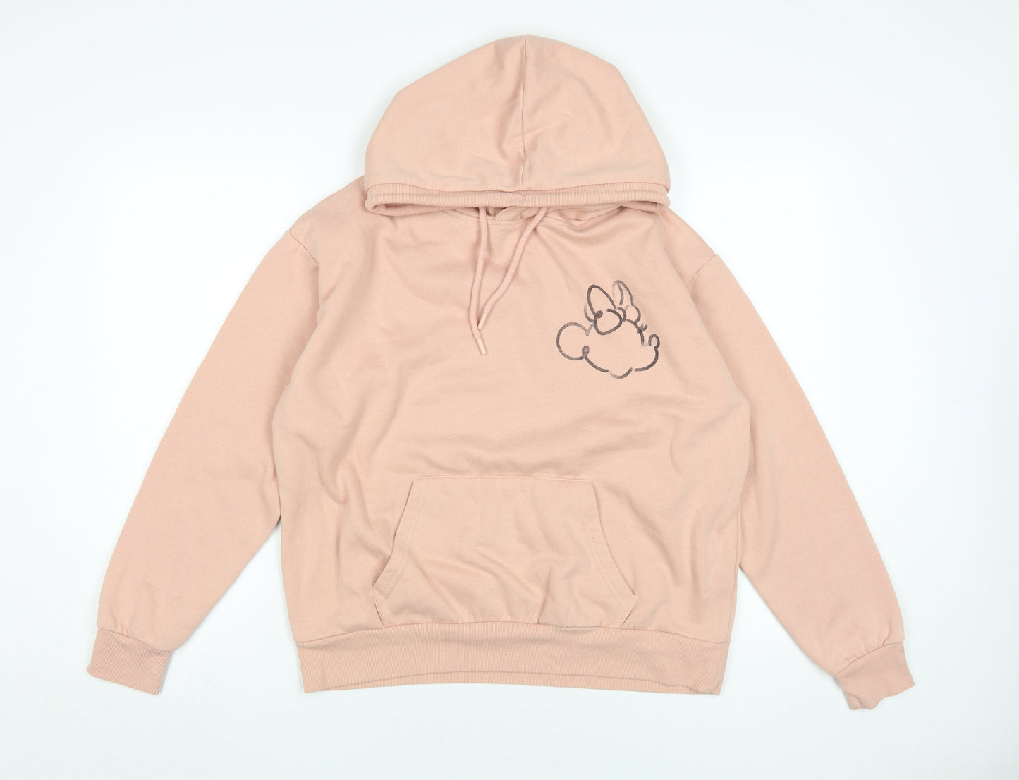 Disney Women Pink Pullover Hoodie Size M