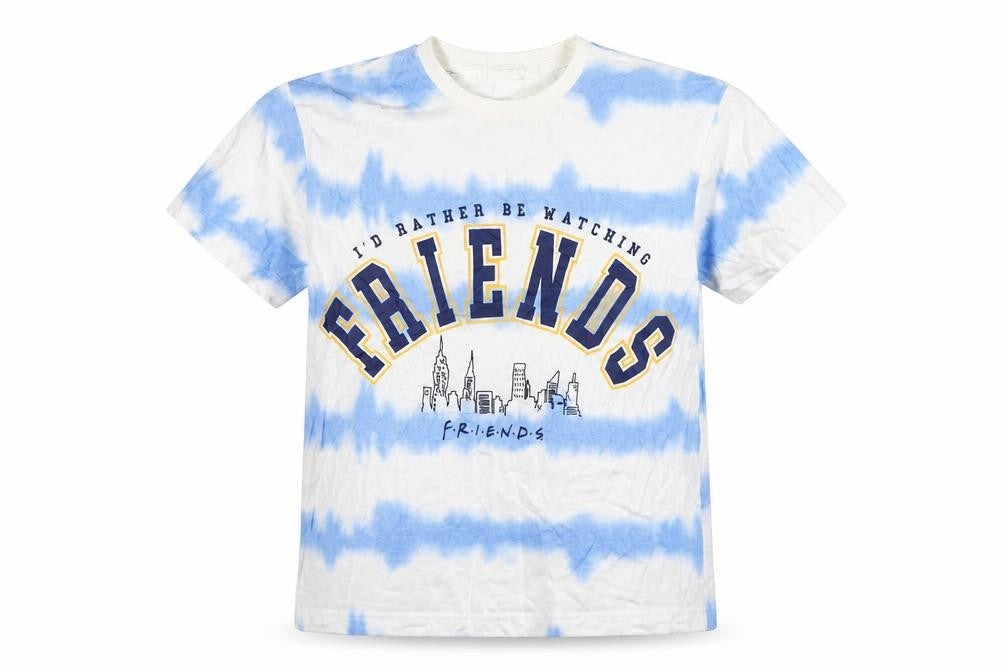 FRIENDS Unisex Kids Blue Tie-Dye T-Shirt 11-12 Years Logo