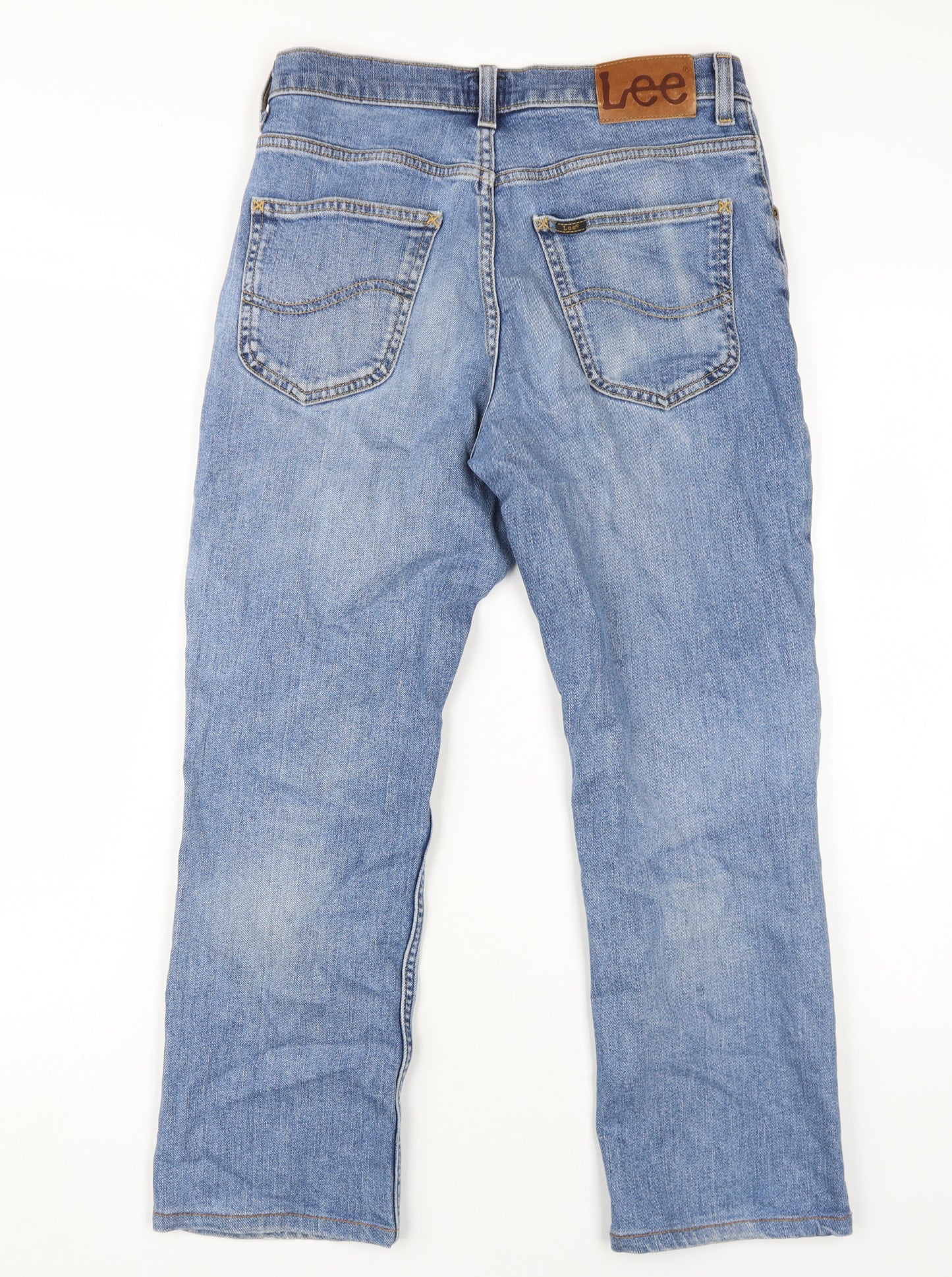 Lee Unisex Blue Straight Jeans, Size 30 UK