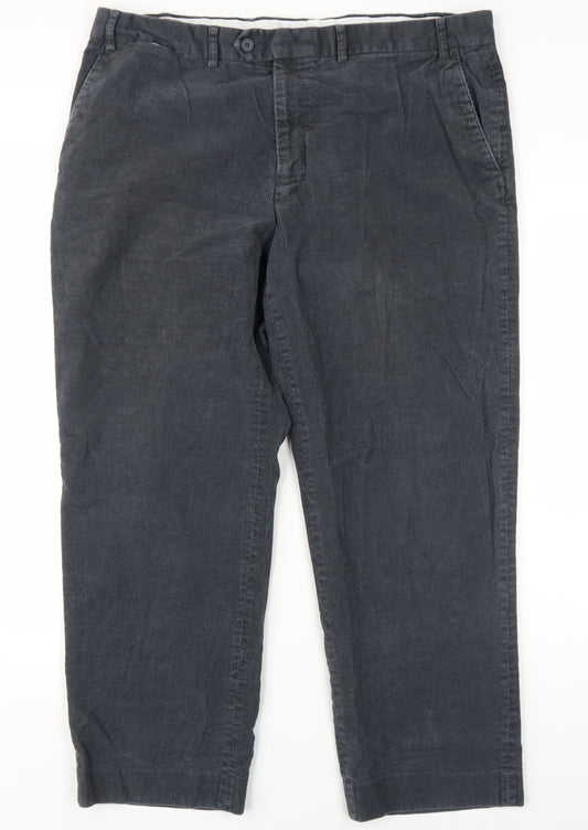 James Pringle Men's Grey Corduroy Trousers XL