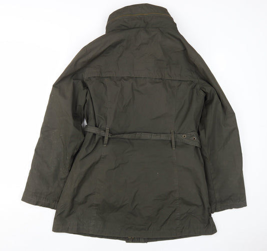 Techlab Women's Green Parka Jacket Size 12, Belted