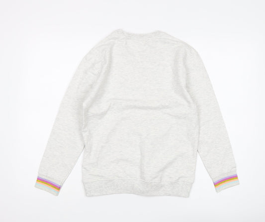Marks and Spencer Girls Grey Dreamer Pullover Sweatshirt - Size 12
