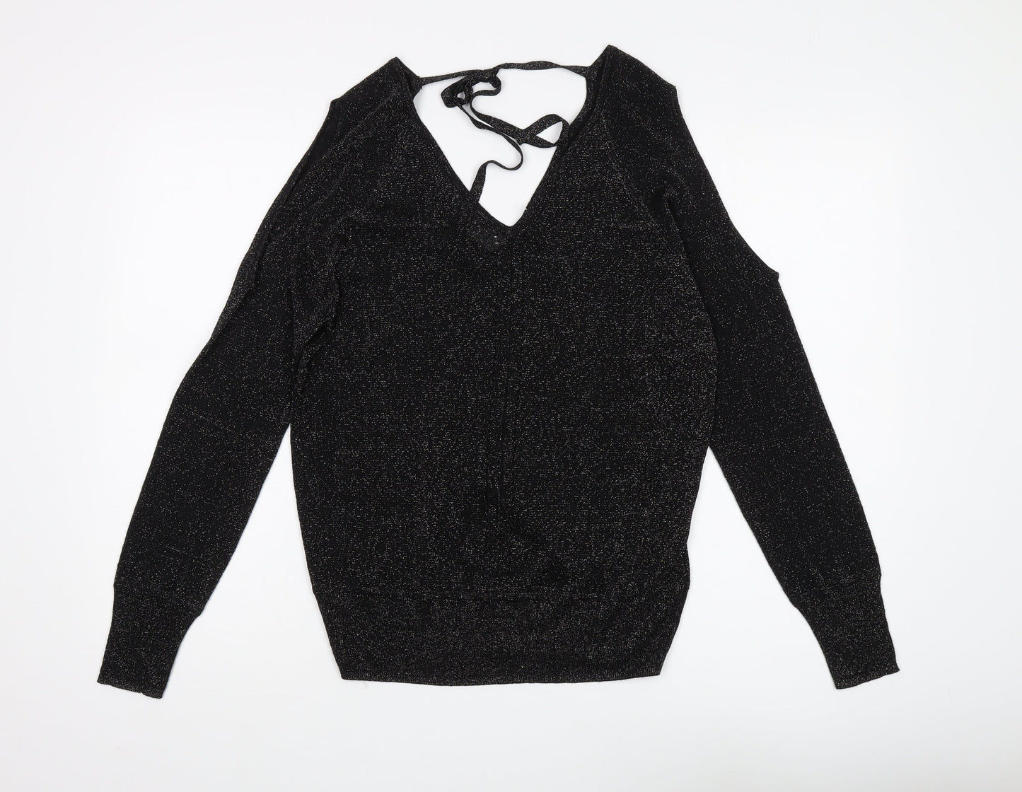 Next Women's Black Cold Shoulder Jumper - Size S