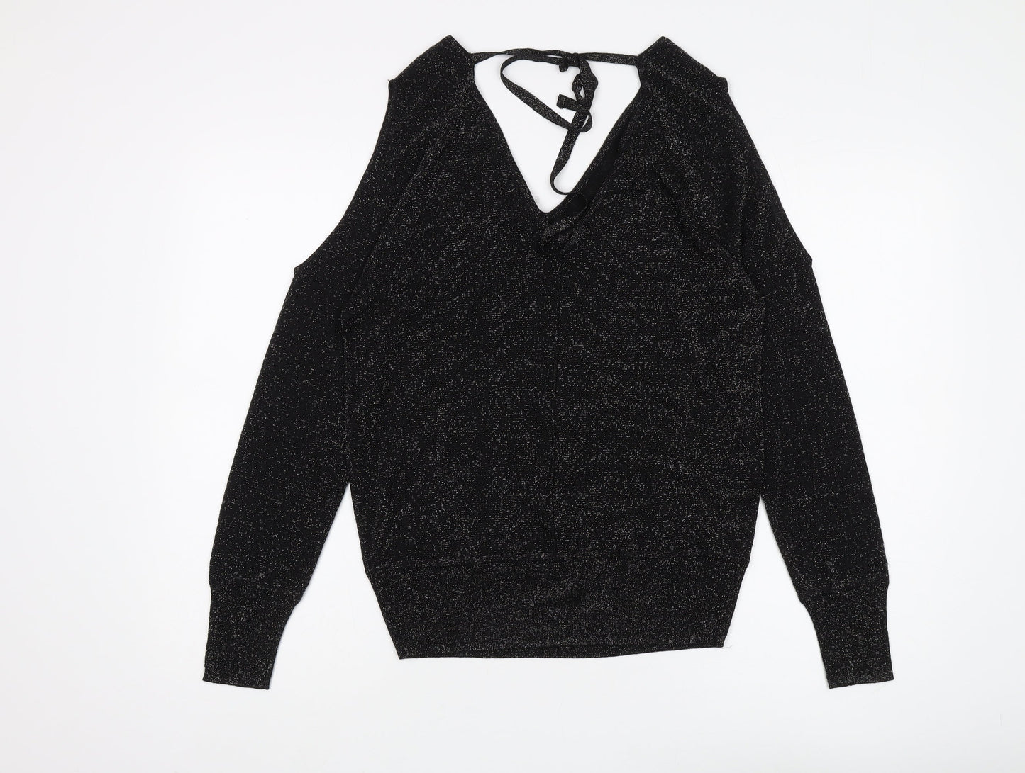 Next Women's Black Cold Shoulder Jumper - Size S