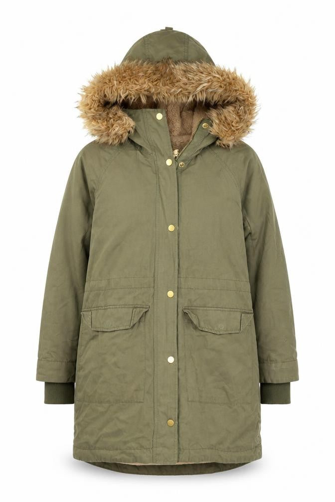 Label of Graded Goods Women's Green Parka Coat Size 12