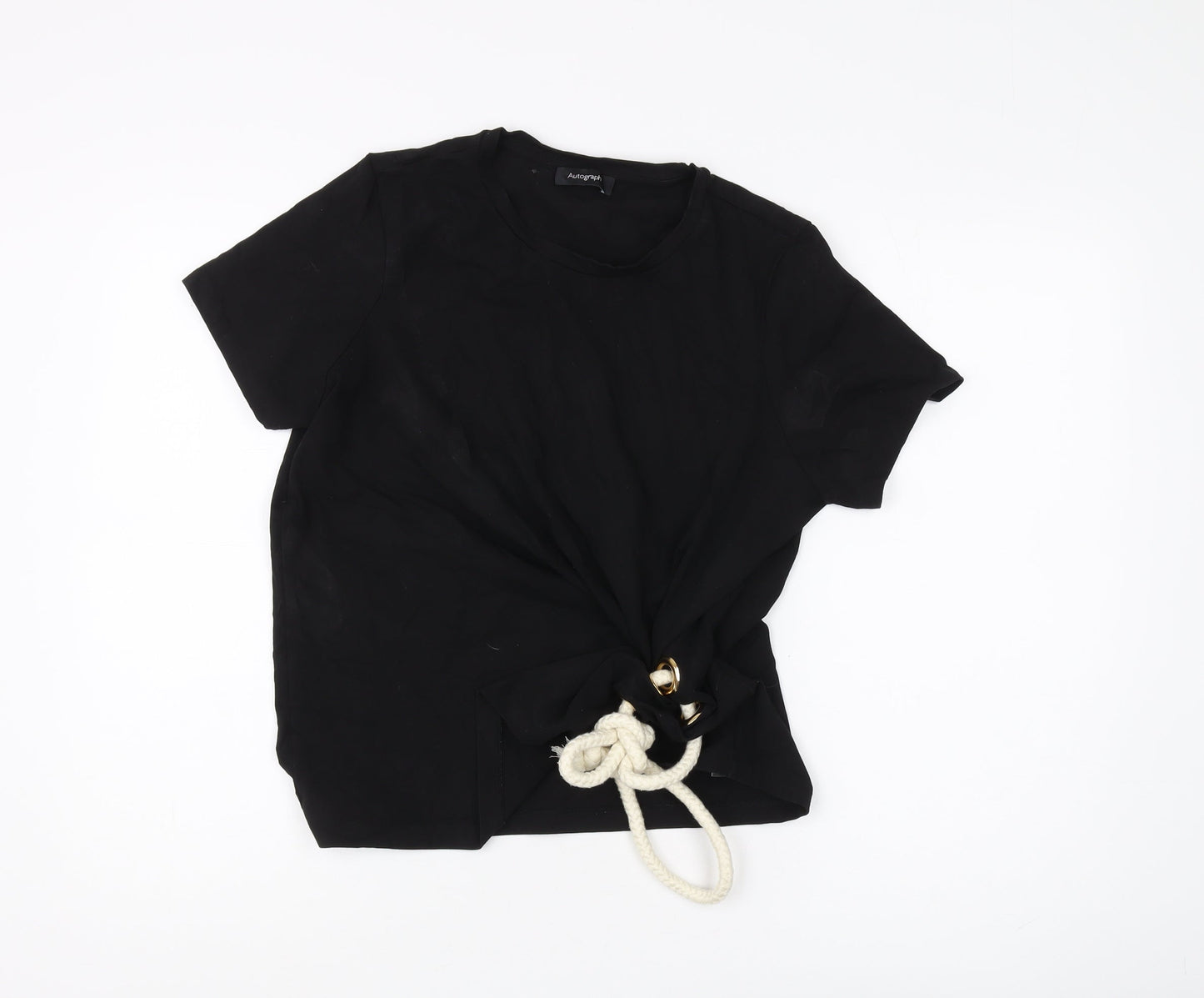 Marks and Spencer Black Women's T-Shirt, Size 14