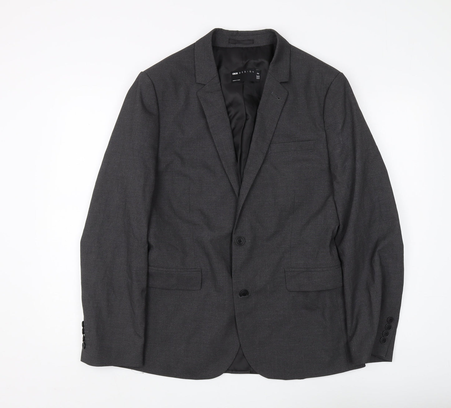 ASOS Men's Grey Regular Fit Blazer Size 40R