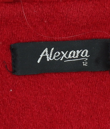 Alexara Women's Red Suit Jacket Size 12 Classic Style