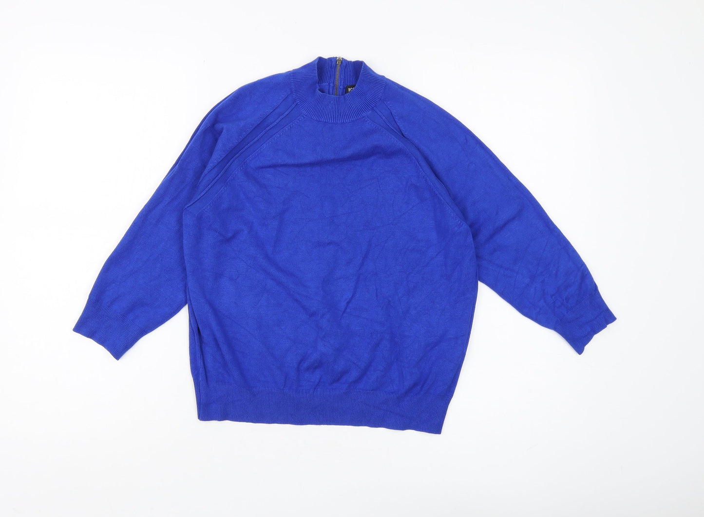 Debenhams Women's Blue High Neck Pullover Jumper Size 12
