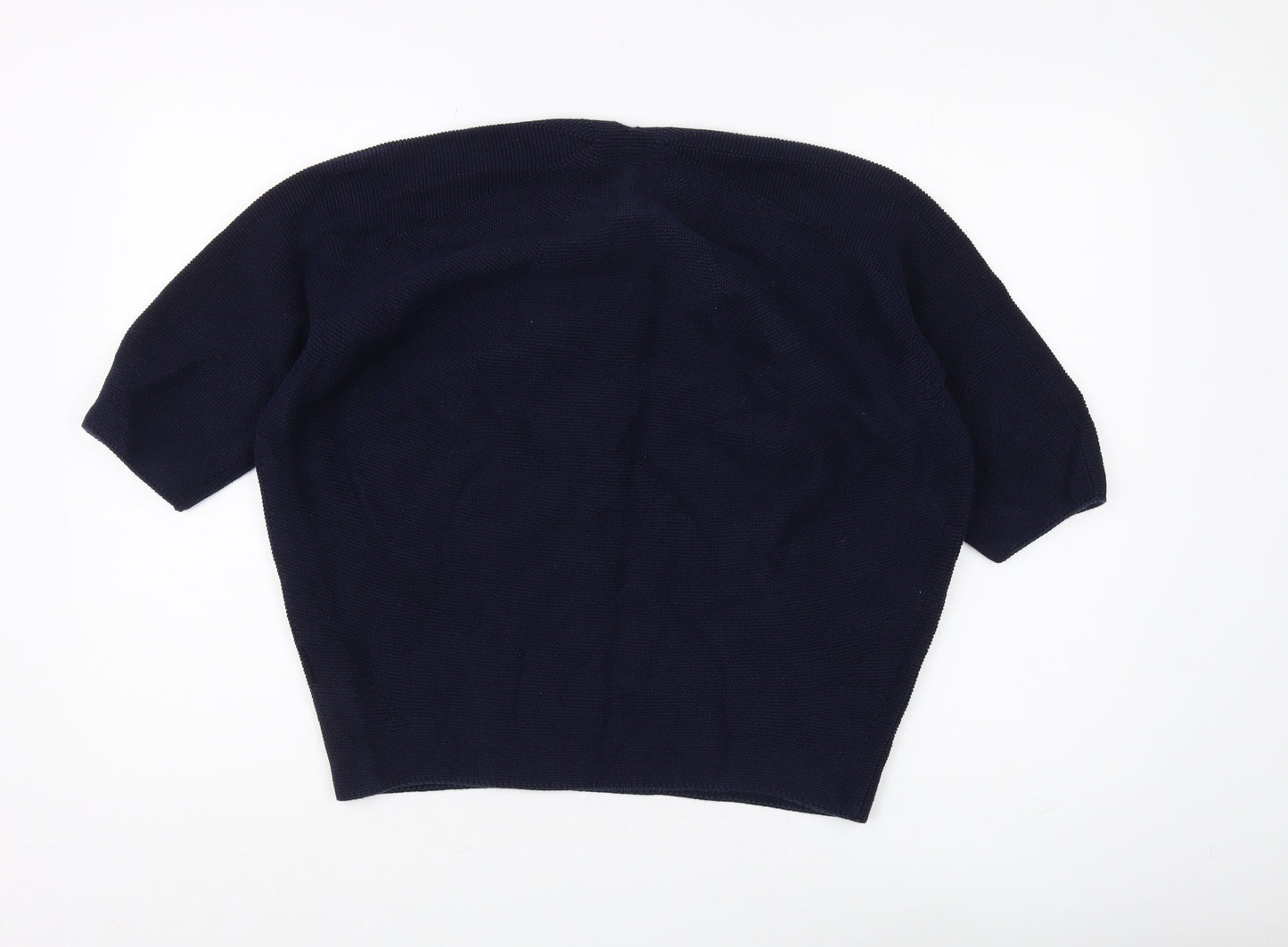 UNIQLO Women’s Blue Cotton V-Neck Pullover Jumper L