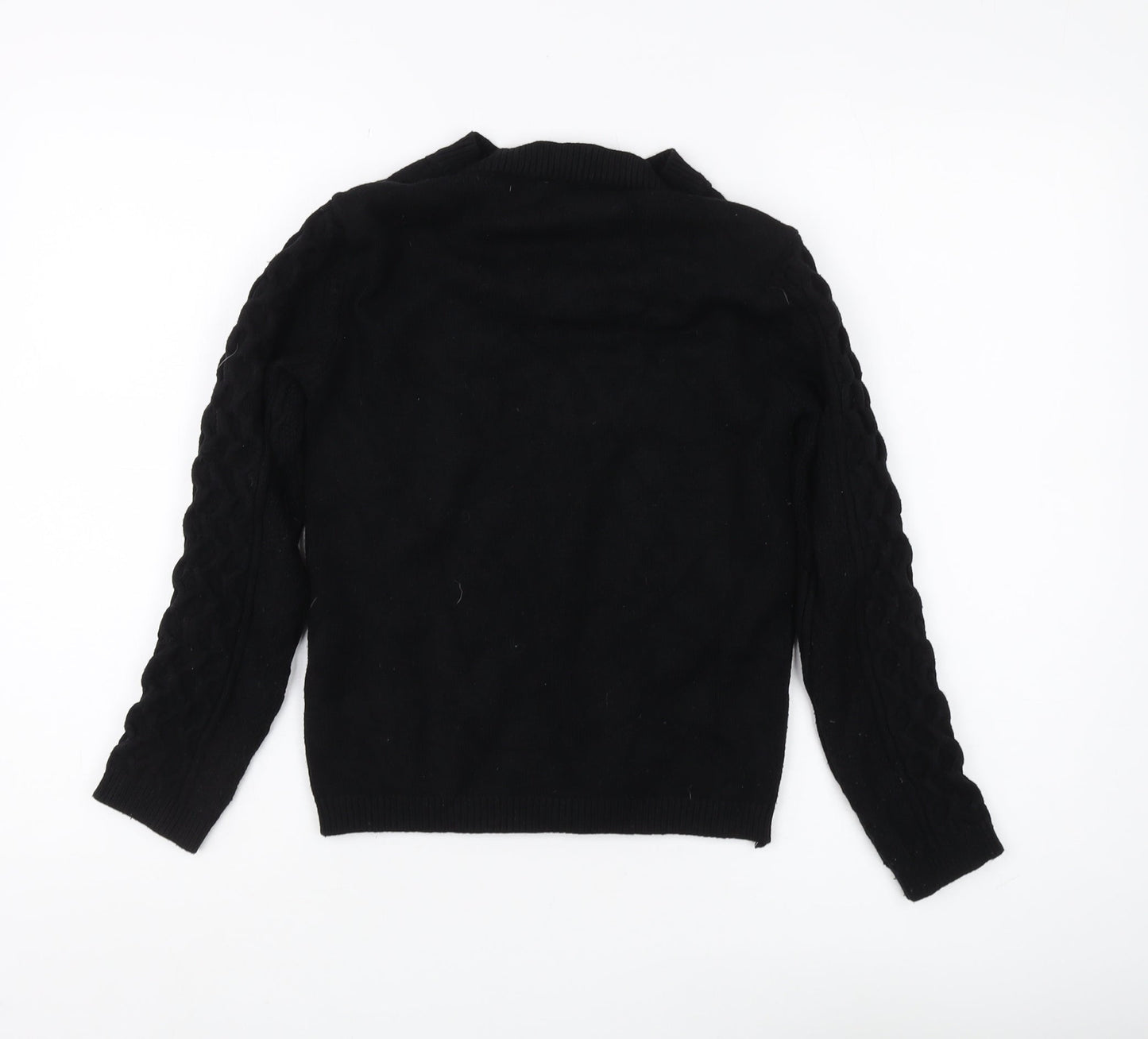Quiz Women's Black Cable-Knit Long Sleeve Jumper