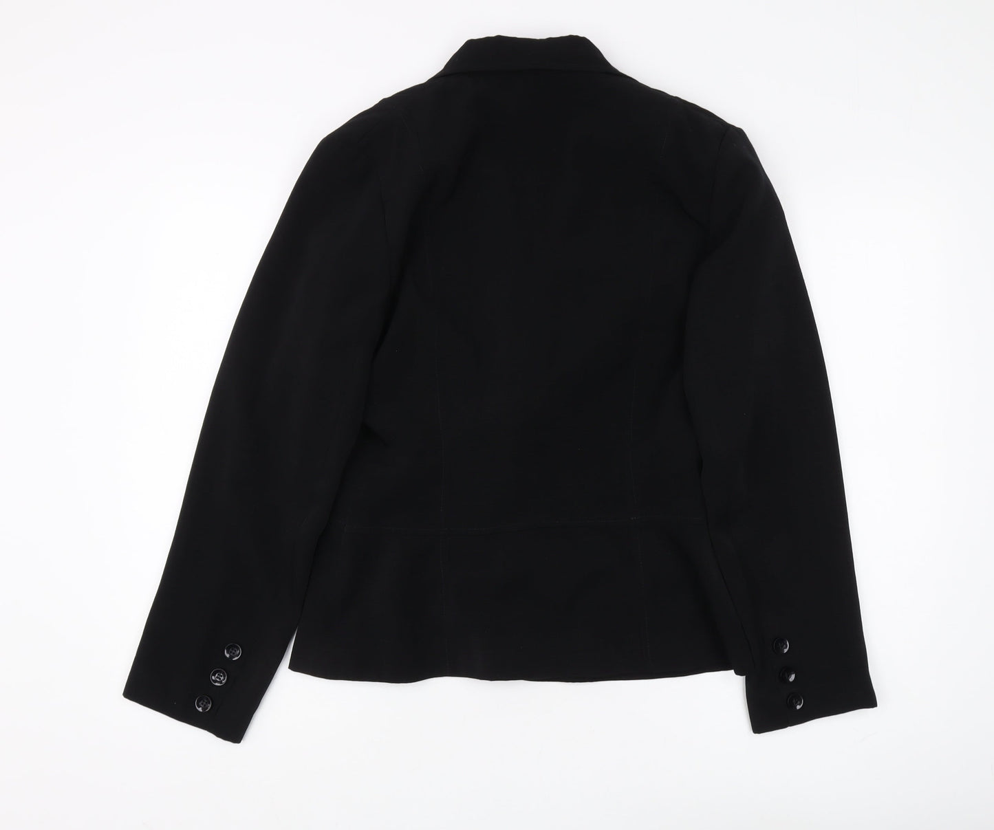 Quest Women's Black Regular Fit Suit Jacket 14