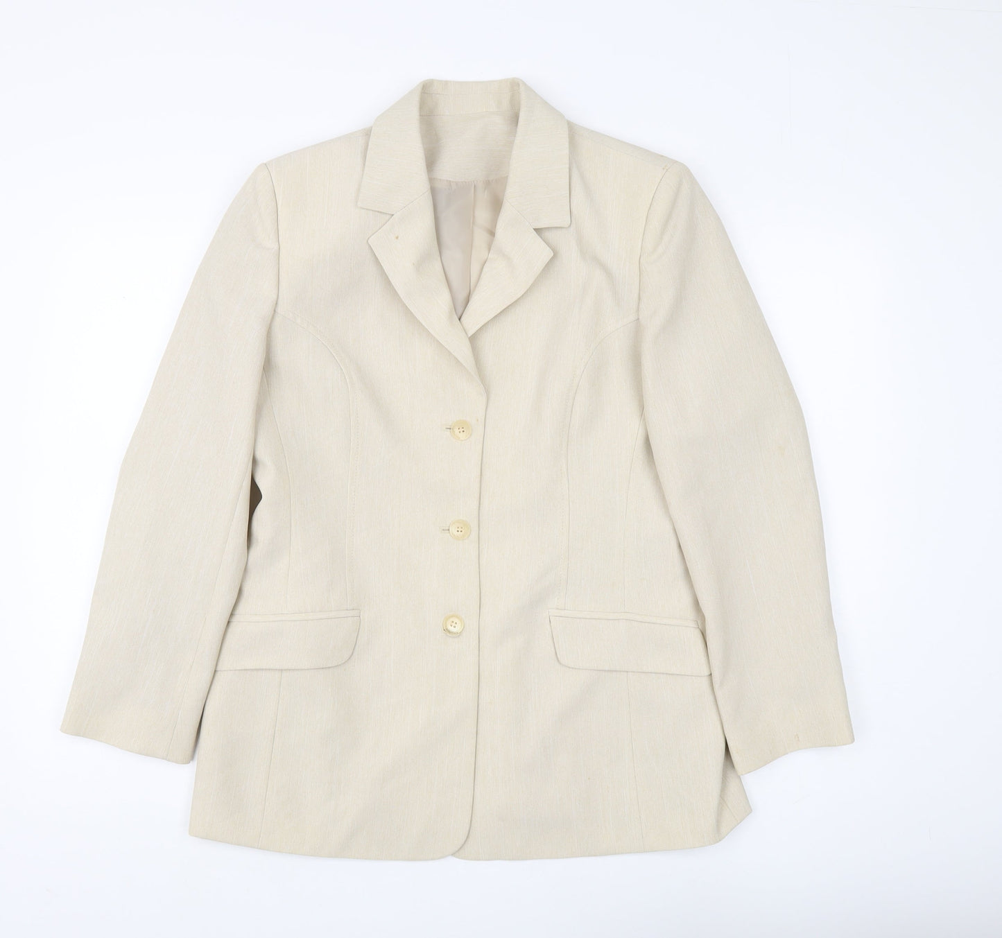 Debenhams Women's Beige Suit Jacket Size 12