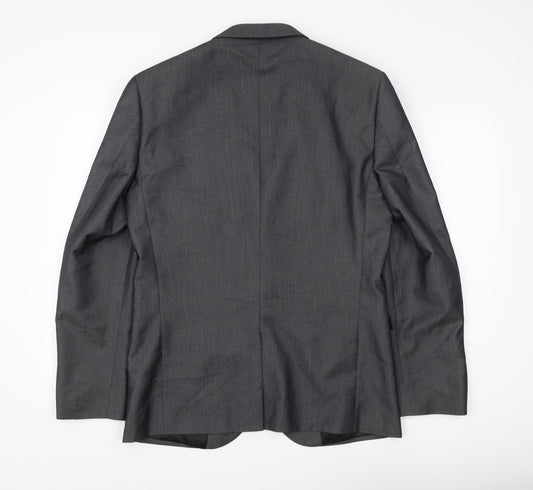Next Men's Grey Blazer, Size 40R, Excellent Condition