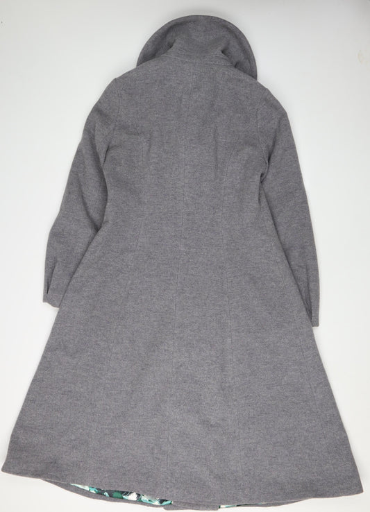 Betty Jackson Black Women's Grey Overcoat Size 12