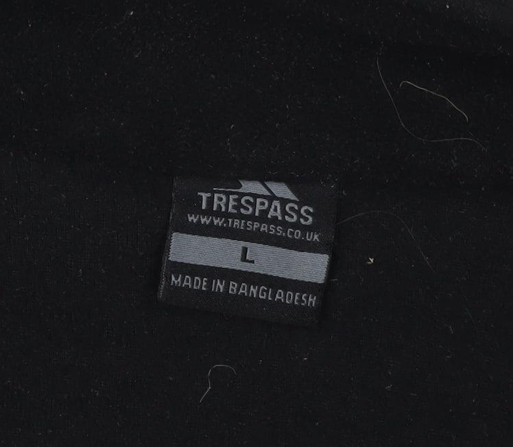 Trespass Men's Black Fleece Jacket L Casual