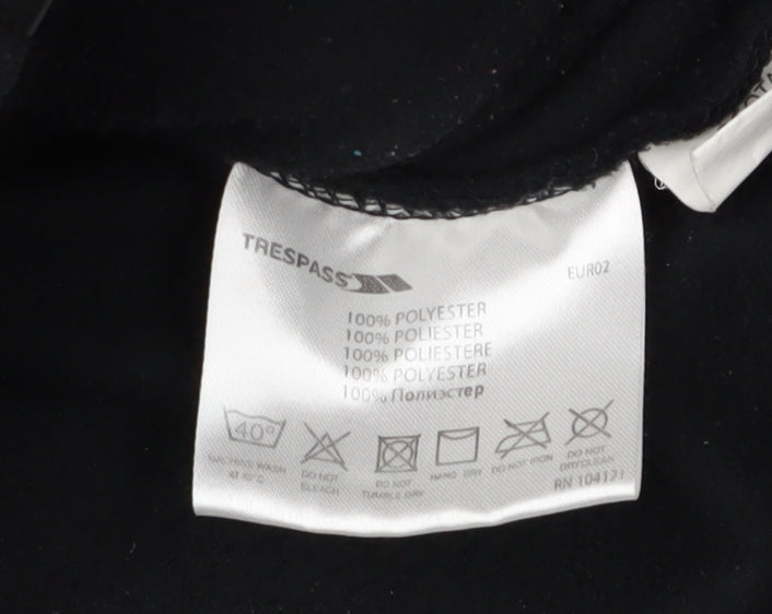 Trespass Men's Black Fleece Jacket L Casual