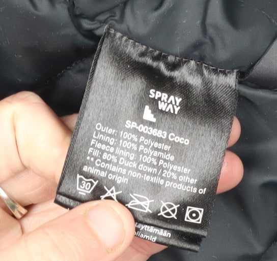 Sprayway Women's Black Puffer Jacket Size 14
