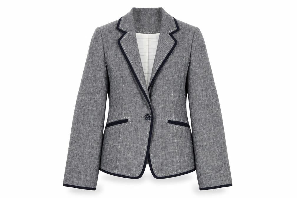 Marks and Spencer Women's Grey Linen Blazer Size 12