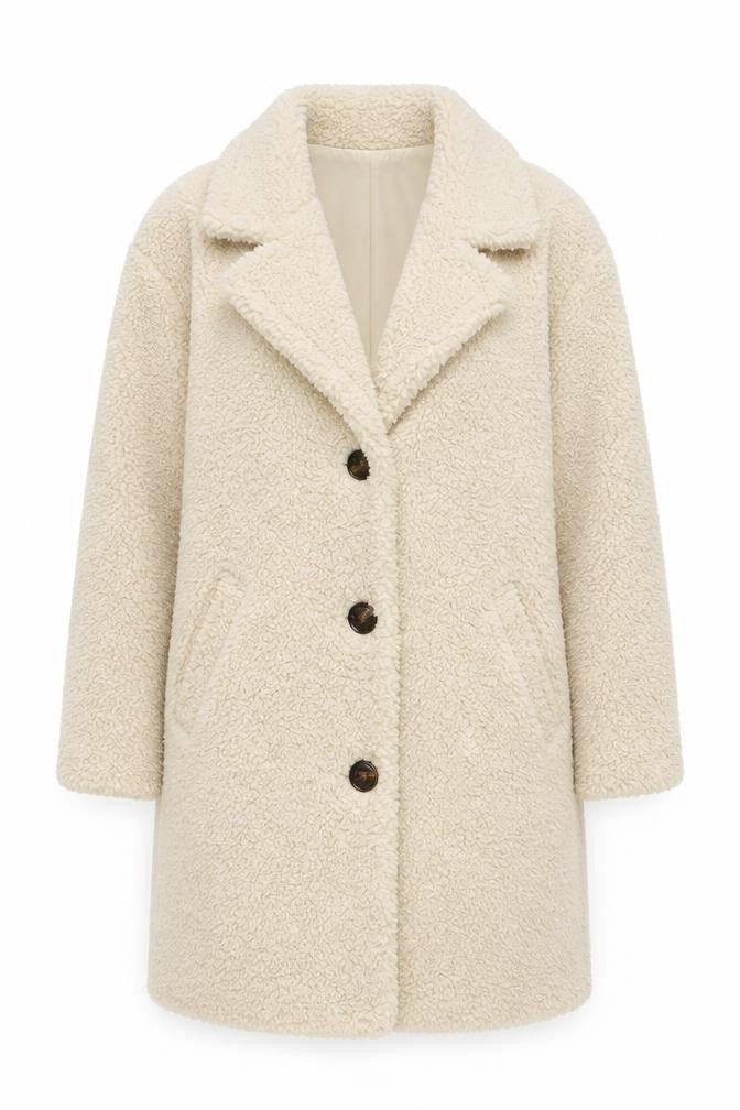 Dorothy Perkins Women's Beige Mid-Length Coat Size 8