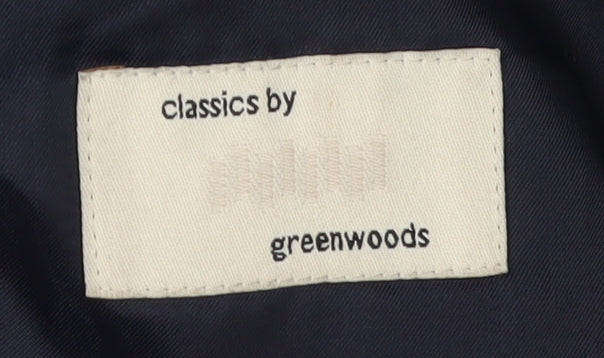 Greenwoods Men's Black Suit Jacket, Size 42R