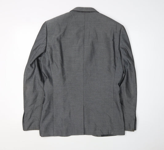 Next Men's Grey Suit Jacket, Size 38R, Formal Wear