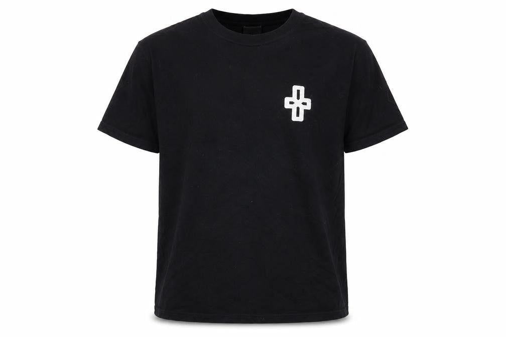 Russell Men's Black Angel Graphic T-Shirt, Size 12