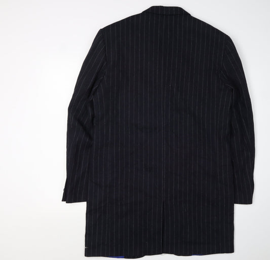 Parkes Men's Black Striped Blazer Medium Long