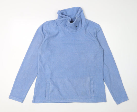 Mountain Warehouse Women's Blue Cowl Neck Pullover Sweatshirt