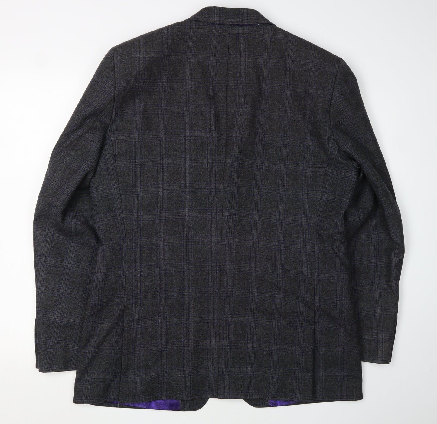 Ted Baker Men's Grey Check Blazer, Size 42R