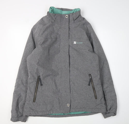 The Edge Women's Grey Polyester Jacket Size 16