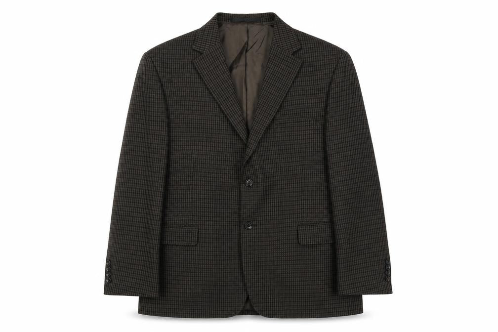 Marks and Spencer Men's Brown Check Blazer 44R