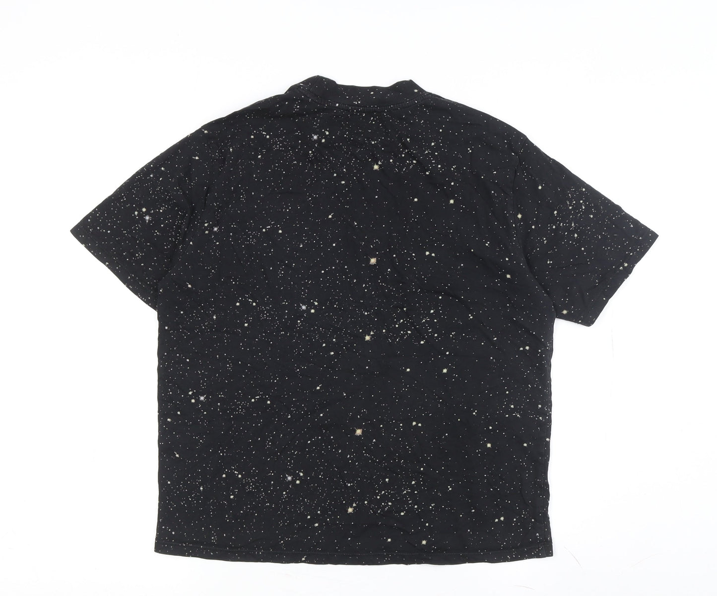 Black Women's M Cotton Crew Neck T-Shirt