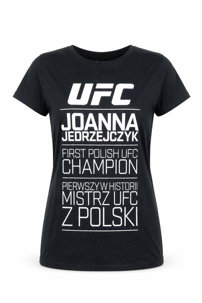 Unisex Adultss UK Size M UFC Black 100% Cotton T-Shirt